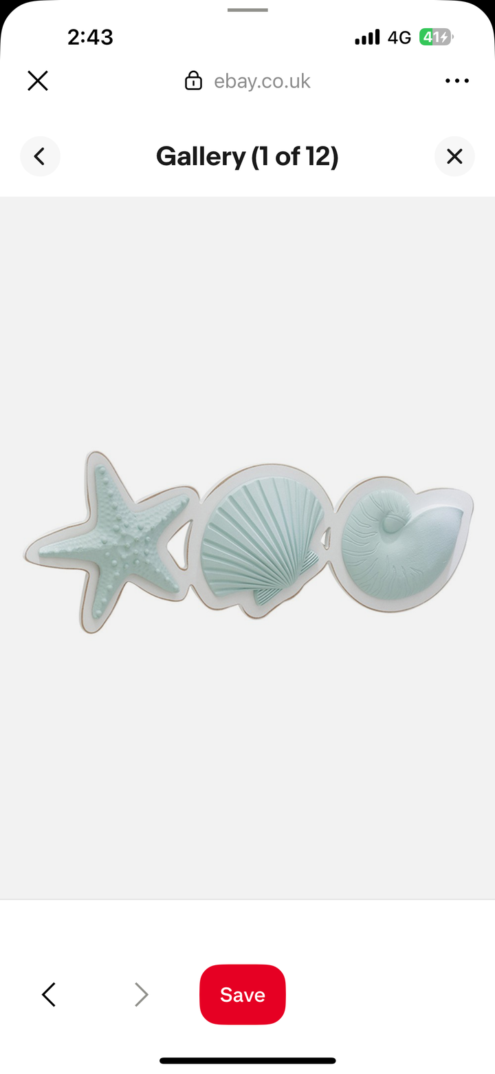 Coastal Seashell & Starfish Wall Decor