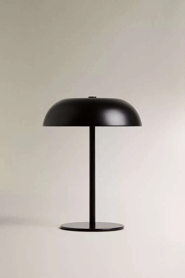 Mushroom head brass or Black  rechargeable Dimmable Table Lamp