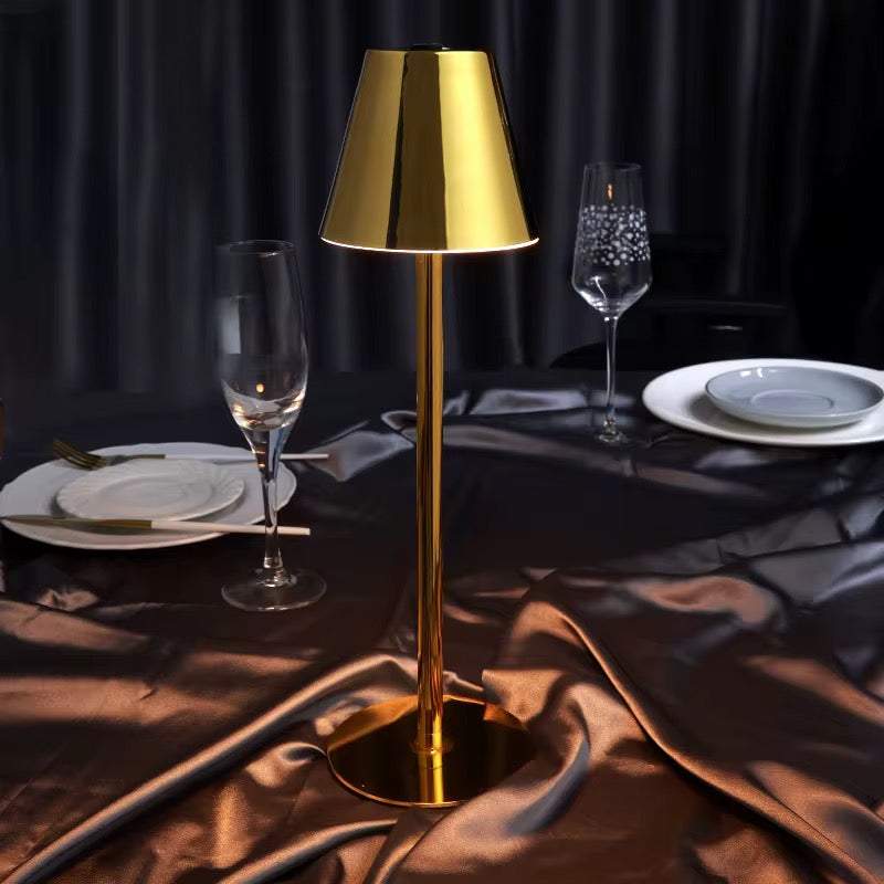 Rechargeable Brass color Cordless Table Lamp