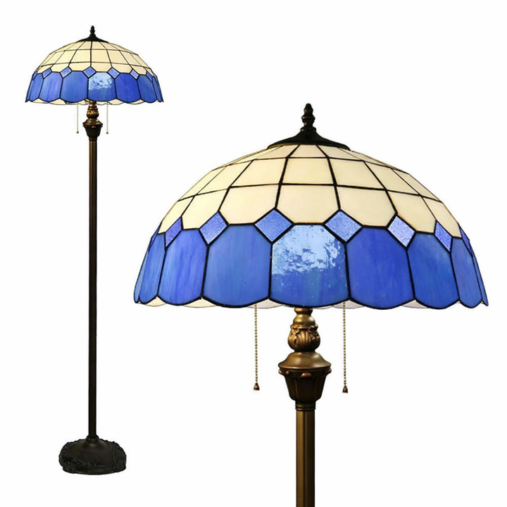 Blue Tiffany Floor Lamp