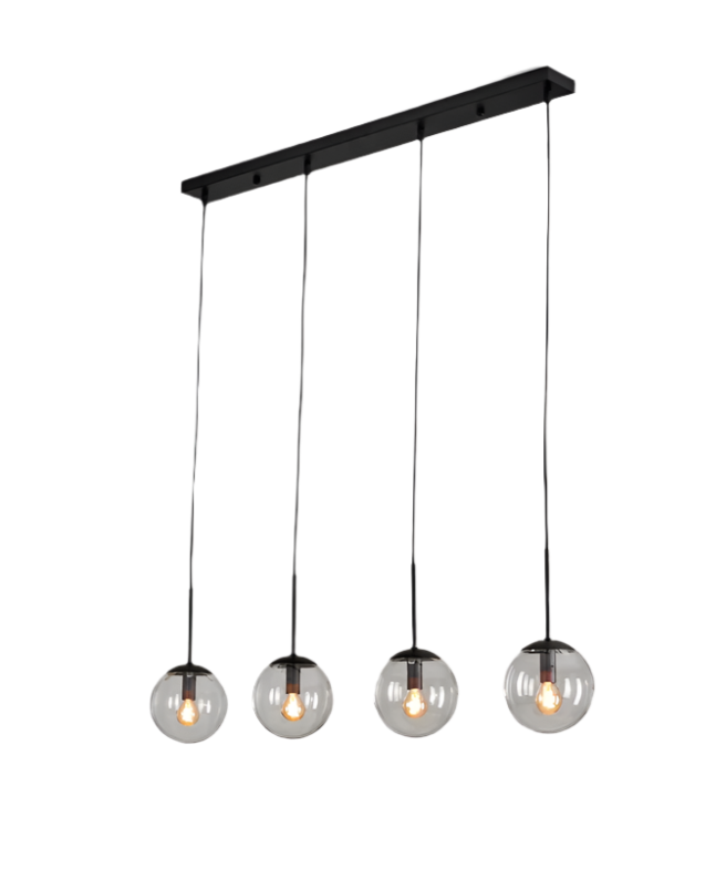 Modern Glass Globe Multi-Pendant Light