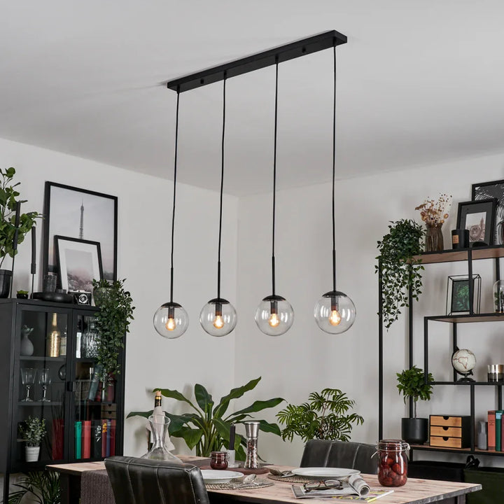 Modern Glass Globe Multi-Pendant Light