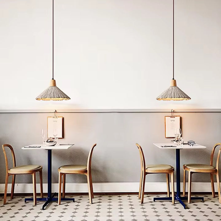 Textured Fringe Pendant Light Trio