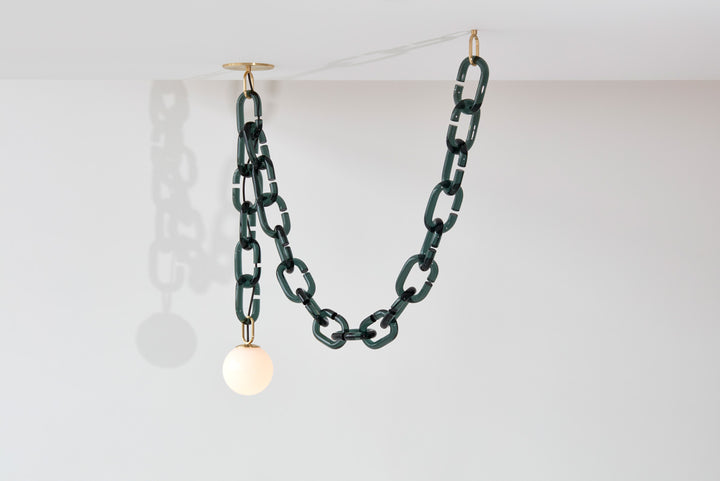 Modern Chain Globe Pendant Light