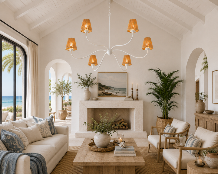 Minimalist Sprawling Chandelier for Living Room
