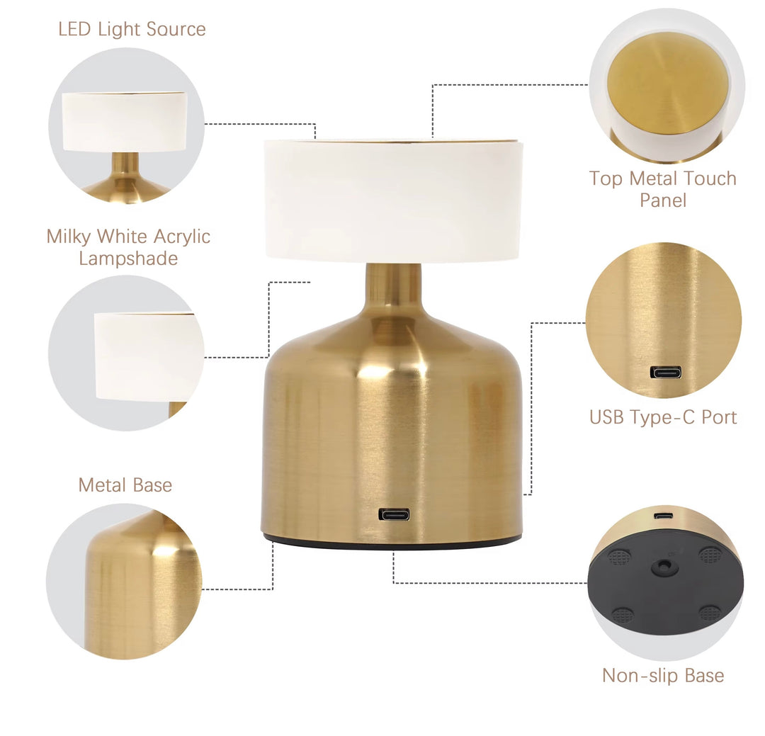 Modern LED rechargeable Table Lamps