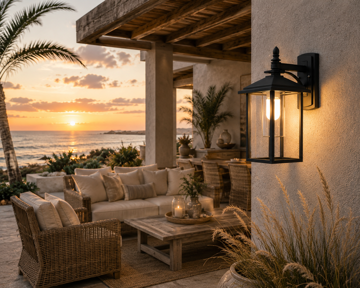 Harbor Outdoor Wall Lantern Close-Up