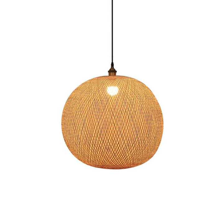 Woven Bamboo Pendant Light