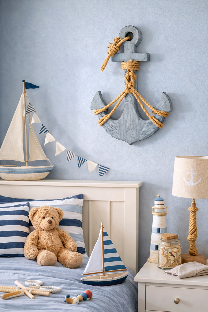 Wooden Anchor Wall Decor