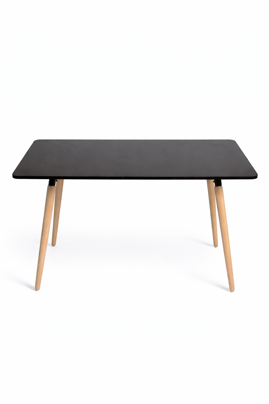 Modern Rectangular MDF Dining Table with Beech Wood Legs