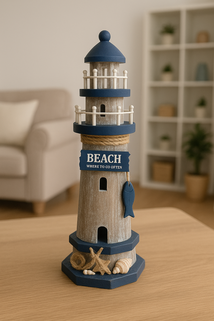 Beacon - Rustic Lighthouse Table Decor