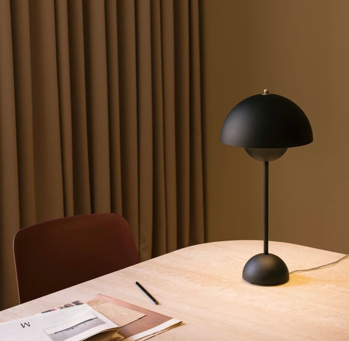 🍄 Modern Mushroom Dome RECHARGEABLE Table Lamp – Retro Charm Meets Contemporary Style