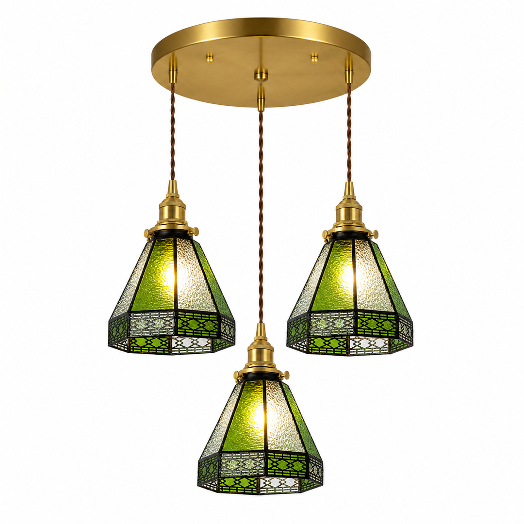 Green Tiffany Pendant Light