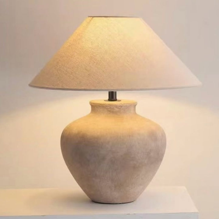 Beige Ceramic Table Lamp