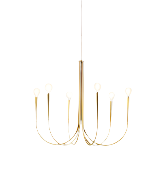 Gold Finish Chandelier