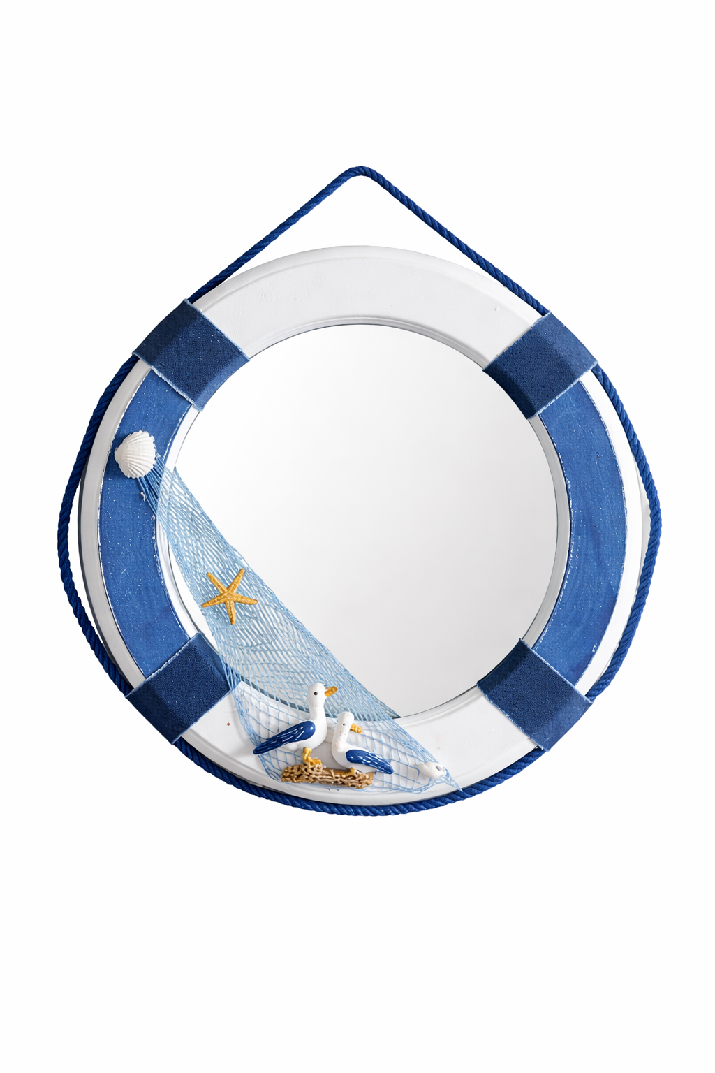 Lifebuoy Mirror with Seagull Detail