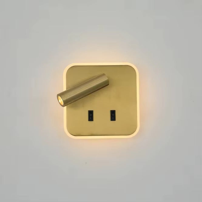 Modern Black Adjustable Wall Spotlight
