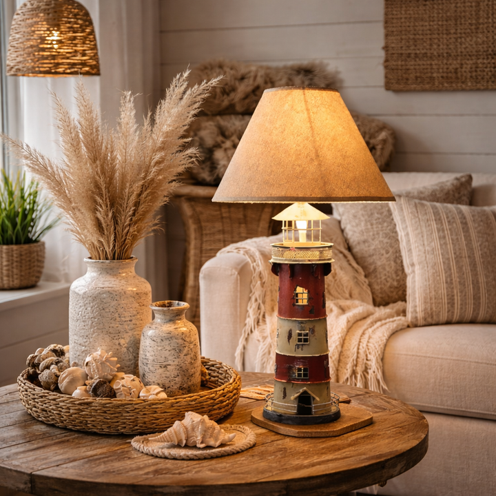 Harbor Lighthouse Table Lamp – Coastal Style