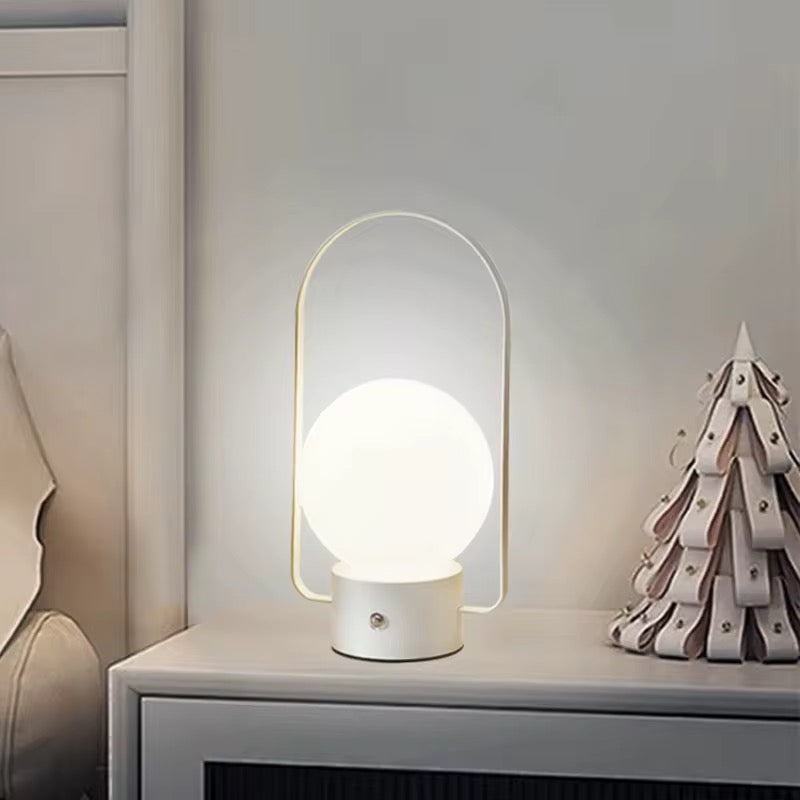 Modern Rechargeable LED Table Lamp - Touch Dimmable with USB-C Charging