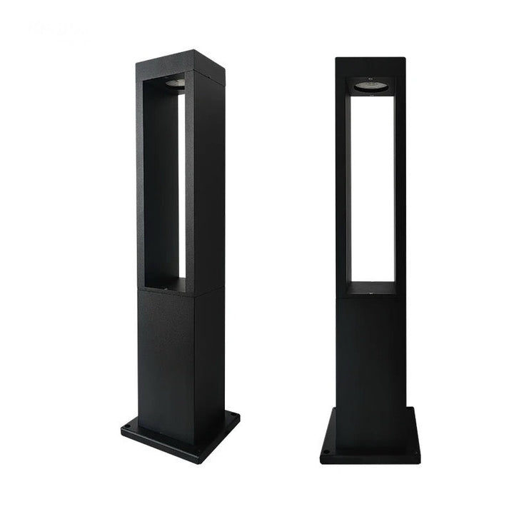 Modern Black LED Bollard Light - Outdoor Pathway Lighting