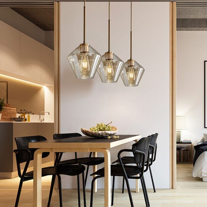 Modern Glass Pendant Light Cluster