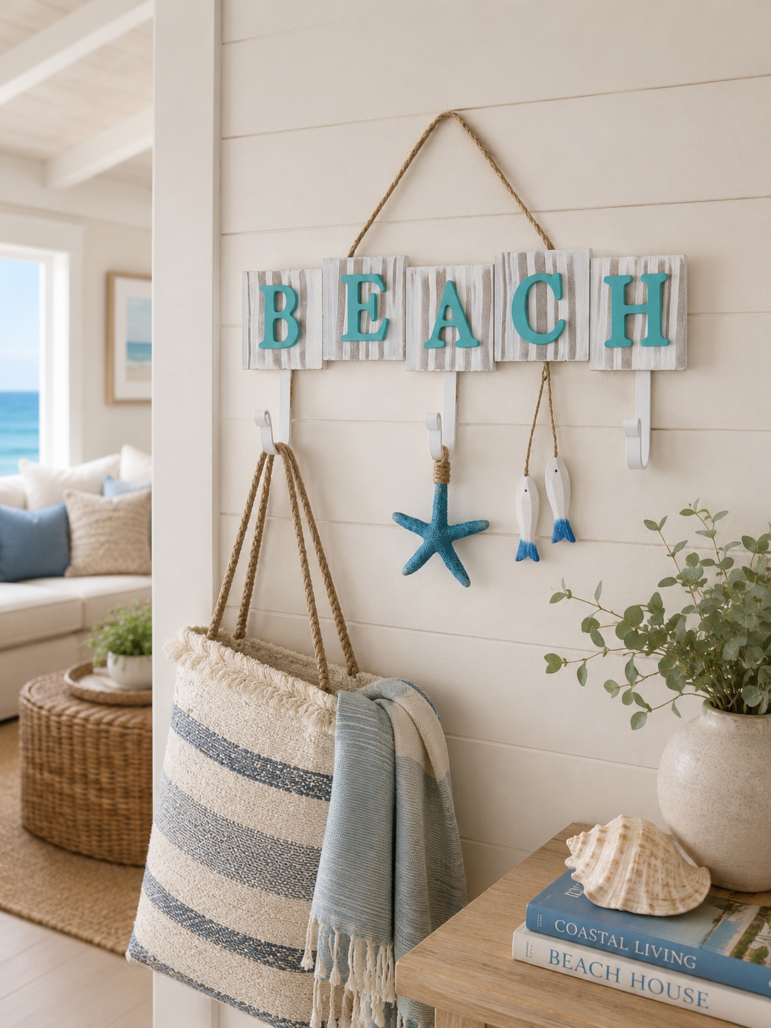 BEACH Wall Hook Rack