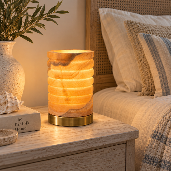 Alabaster Stone Table Lamp