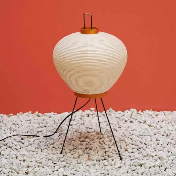White Paper Lantern Tripod Floor Lamp