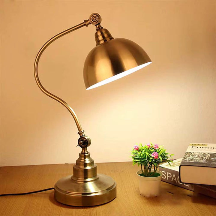 Vintage Brass Desk Lamp