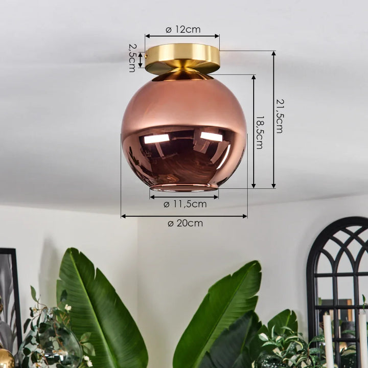 Modern Glass Globe Ceiling Light