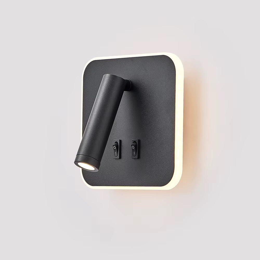 Modern Black Adjustable Wall Spotlight