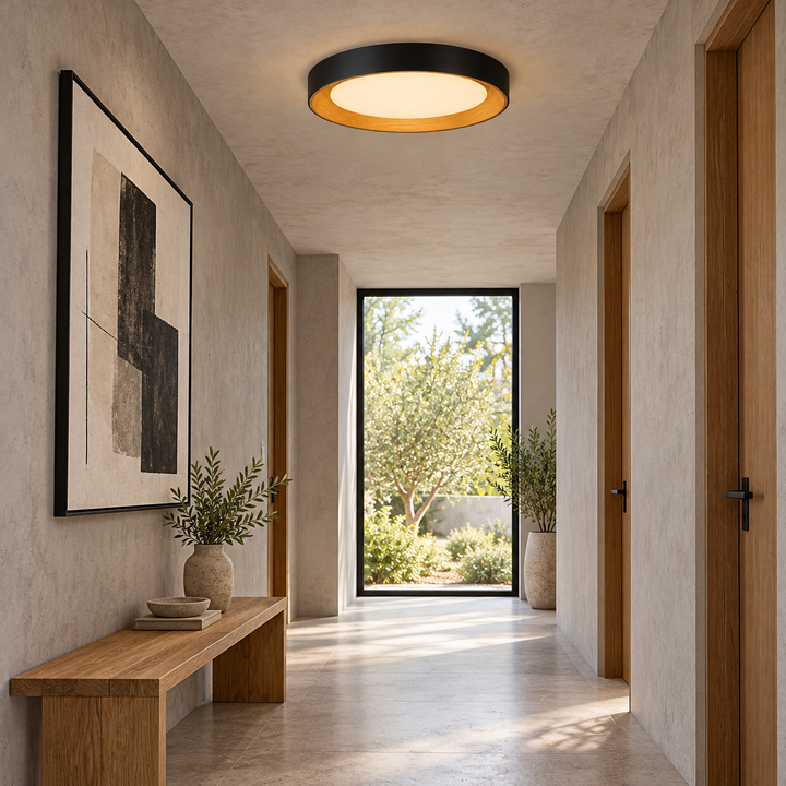 Modern Two-Tone Circular Ceiling Light
