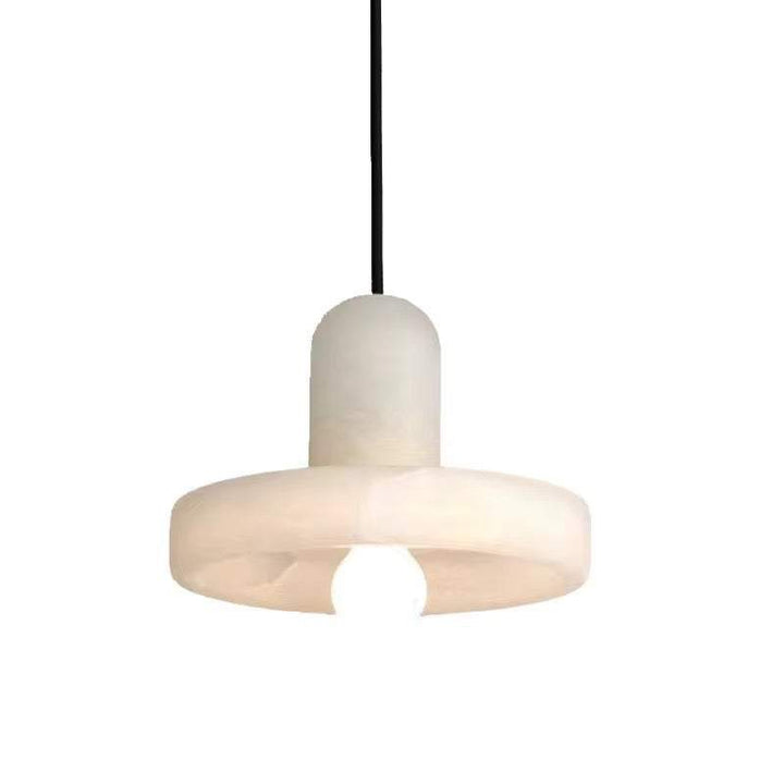 Soft Alabaster Glow Pendant Light