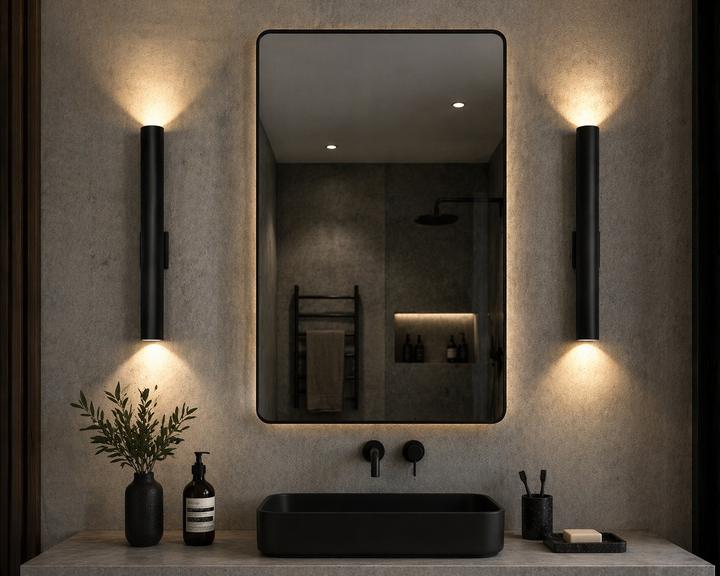 Slim Black Wall Sconce
