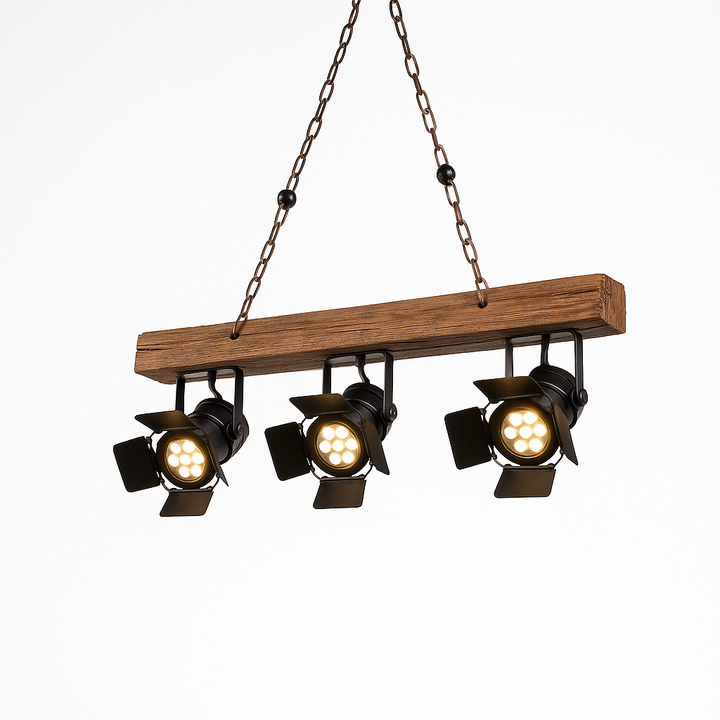 Rustic Stage Spotlight Pendant Light