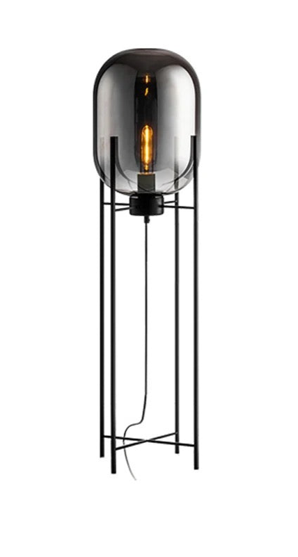 Smoked Glass Floor Lamp