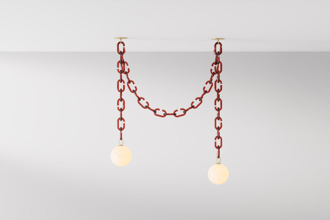 Modern Chain Globe Pendant Light