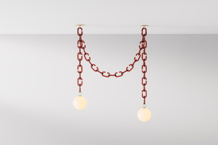 Modern Chain Globe Pendant Light
