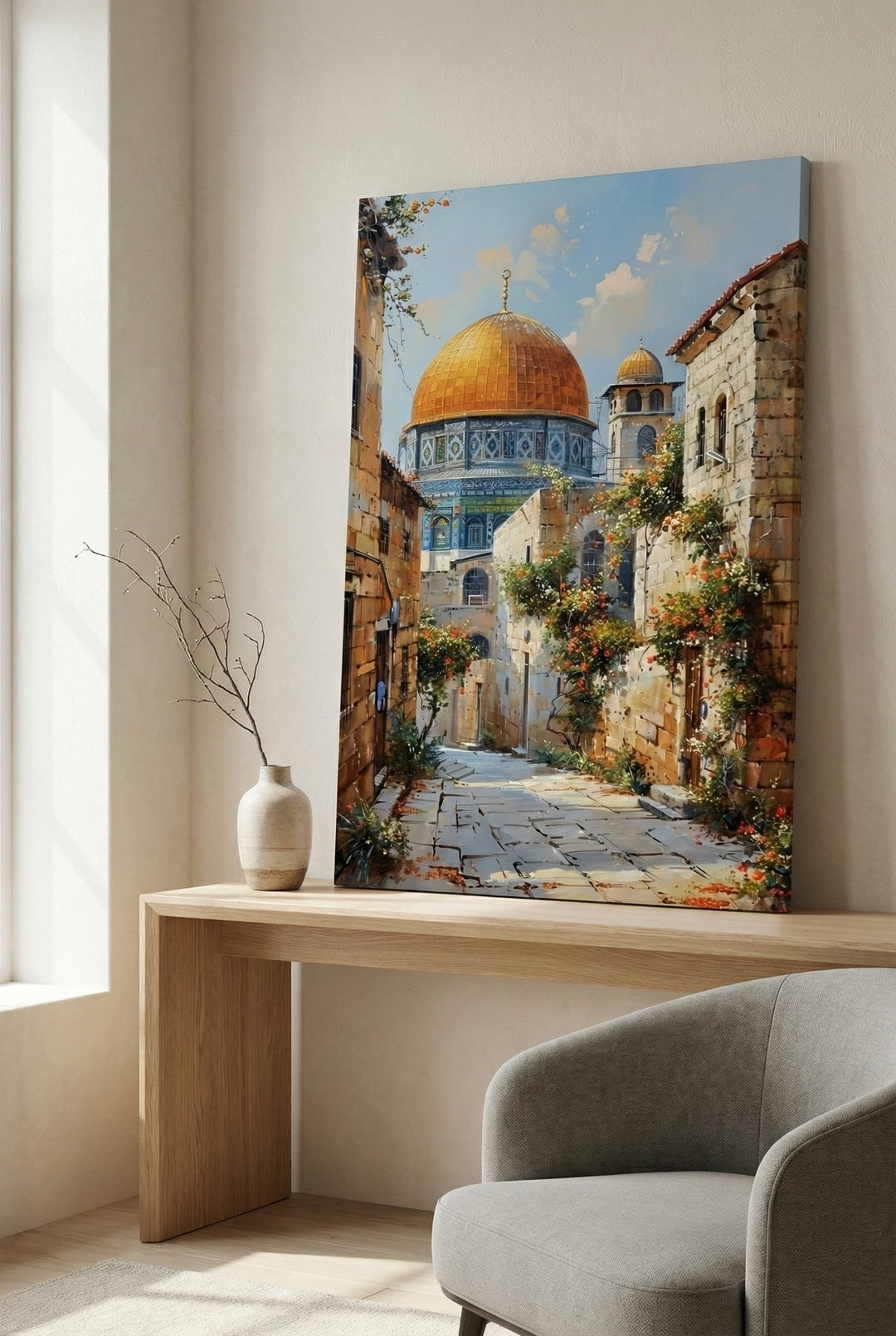 Masjed Al Aqsa Dome of the Rock Jerusalem Canvas Art