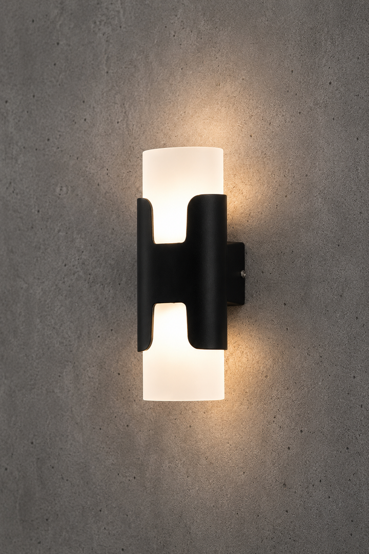 Dual Glass Outdoor Sconce