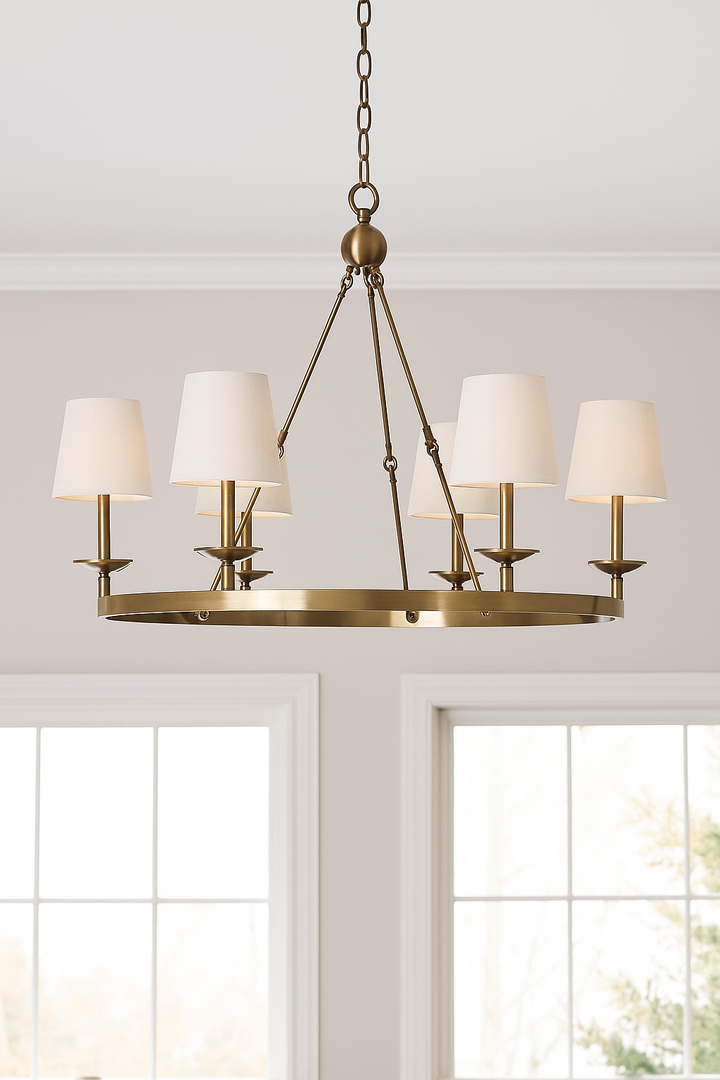 Brass Or Black Traditional Ceiling Chandelier