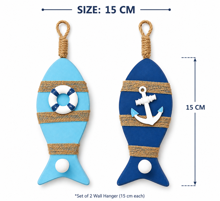 Coastal Fish Key Holder set of 2