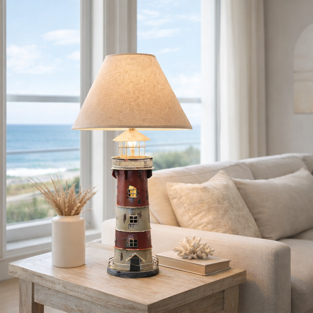 Harbor Lighthouse Table Lamp – Coastal Style
