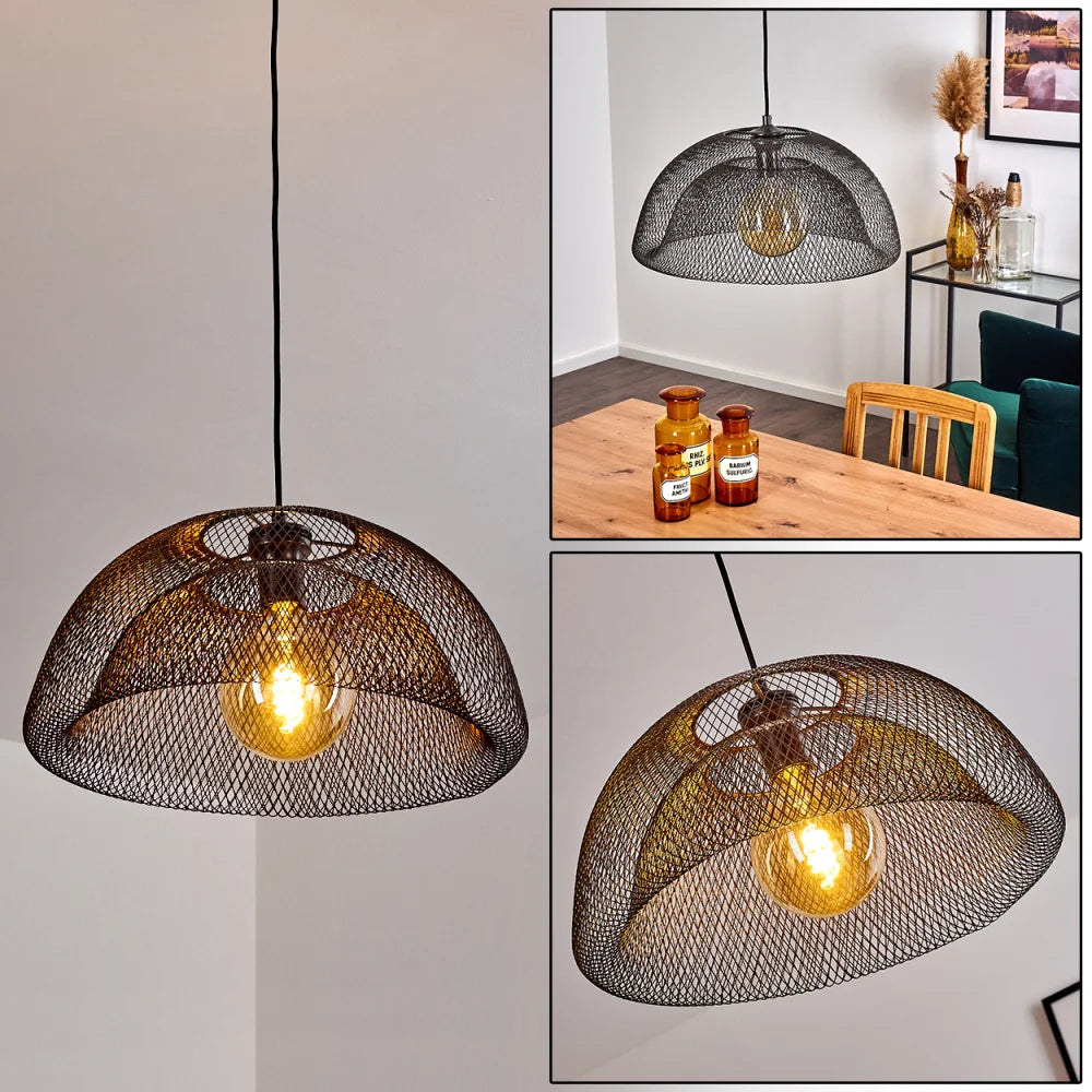 Industrial Mesh Dome Pendant Light