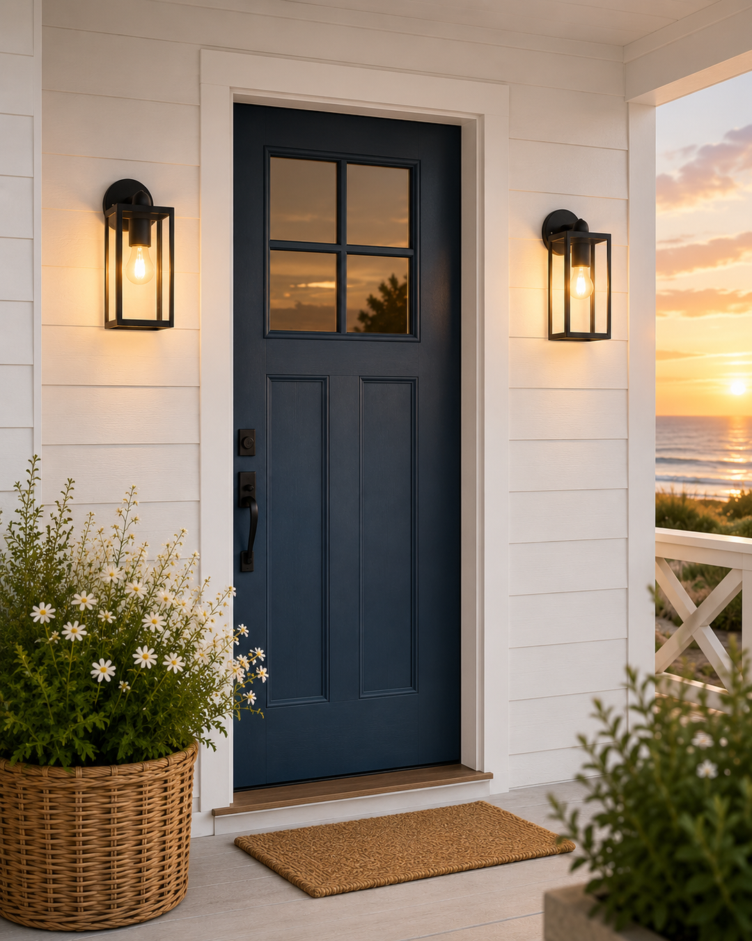 Framed Outdoor Wall Lantern