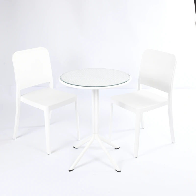2 Flexi- Chairs + Dot Round Table 60