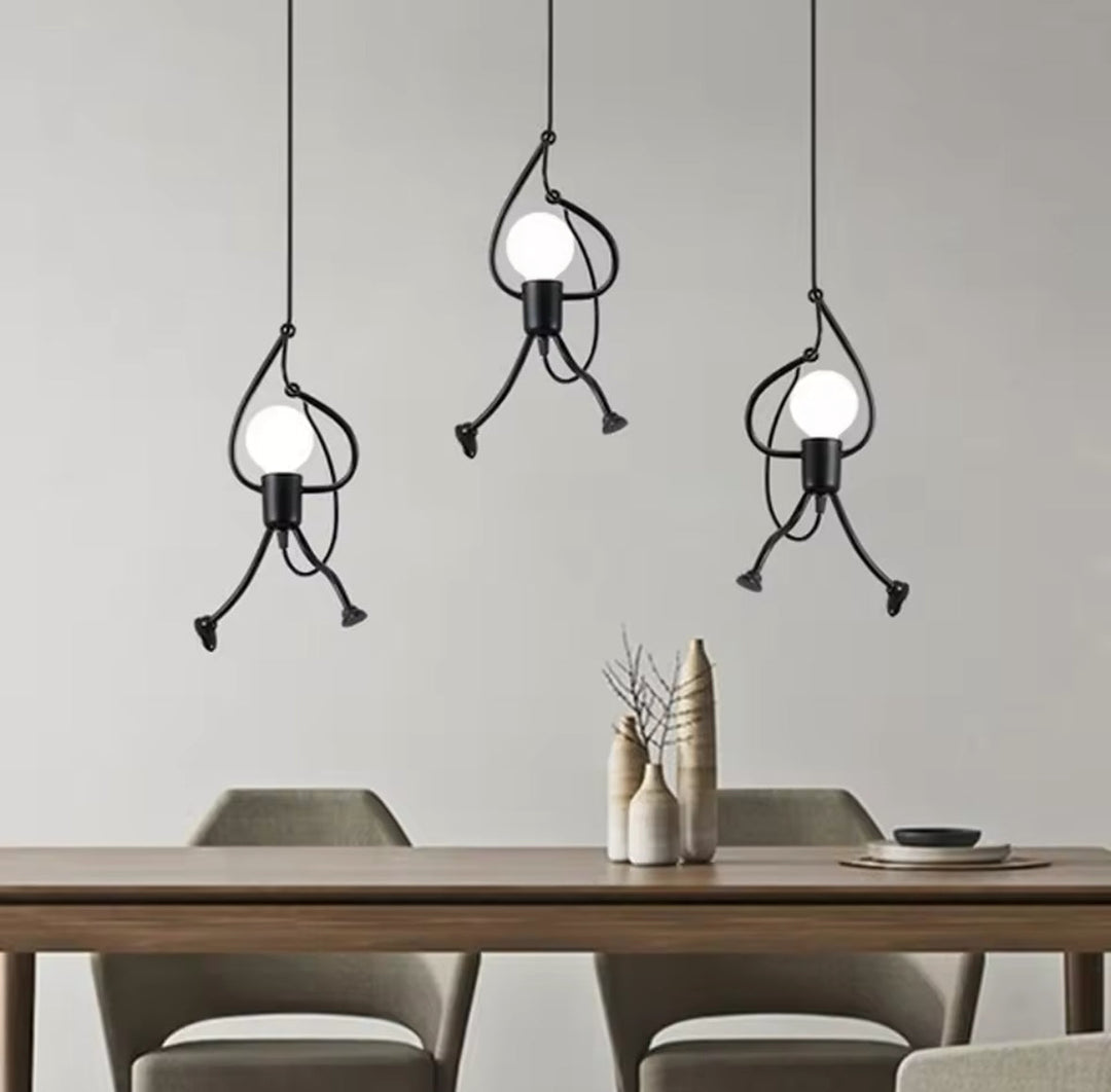 Playful Monkey Hanging Pendant Light