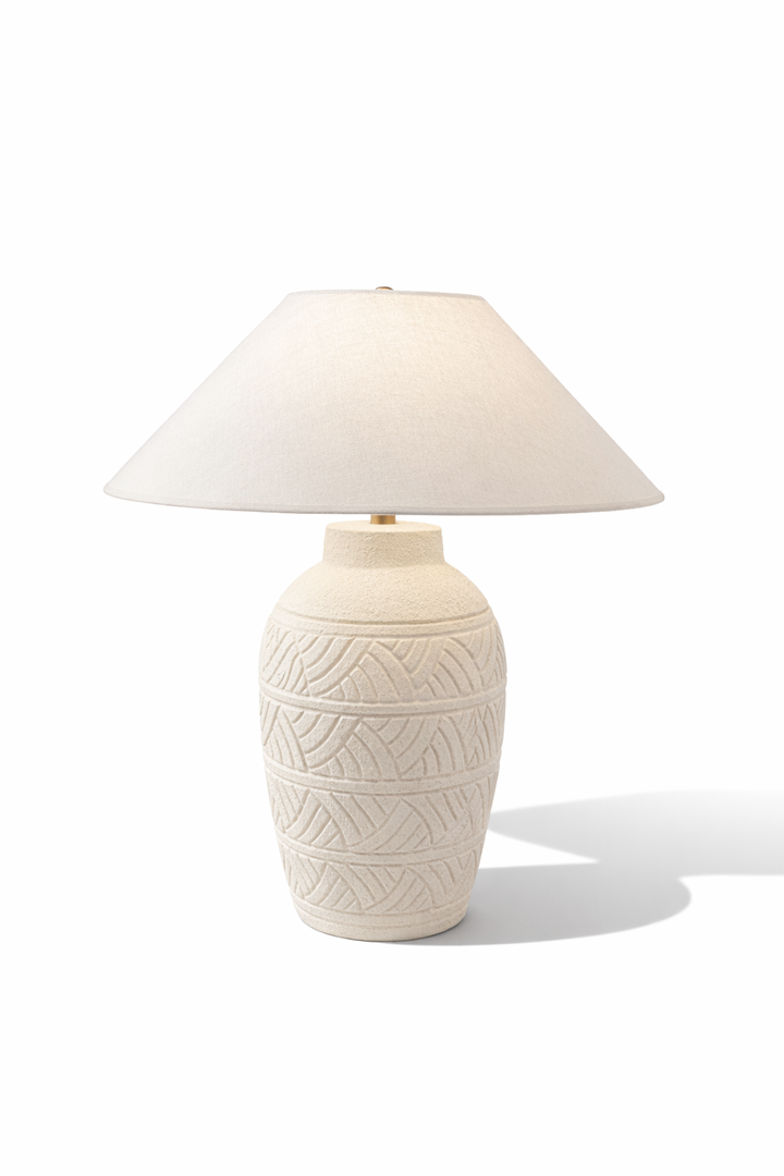 Coastal Textured Ceramic Table Lamp