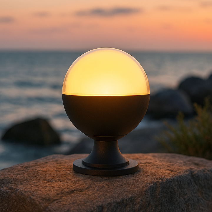 Outdoor Globe Bollard Light