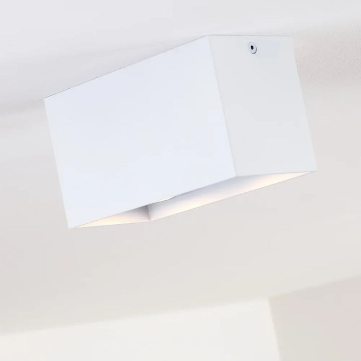 Modern Dual White Rectangular Ceiling Spotlight